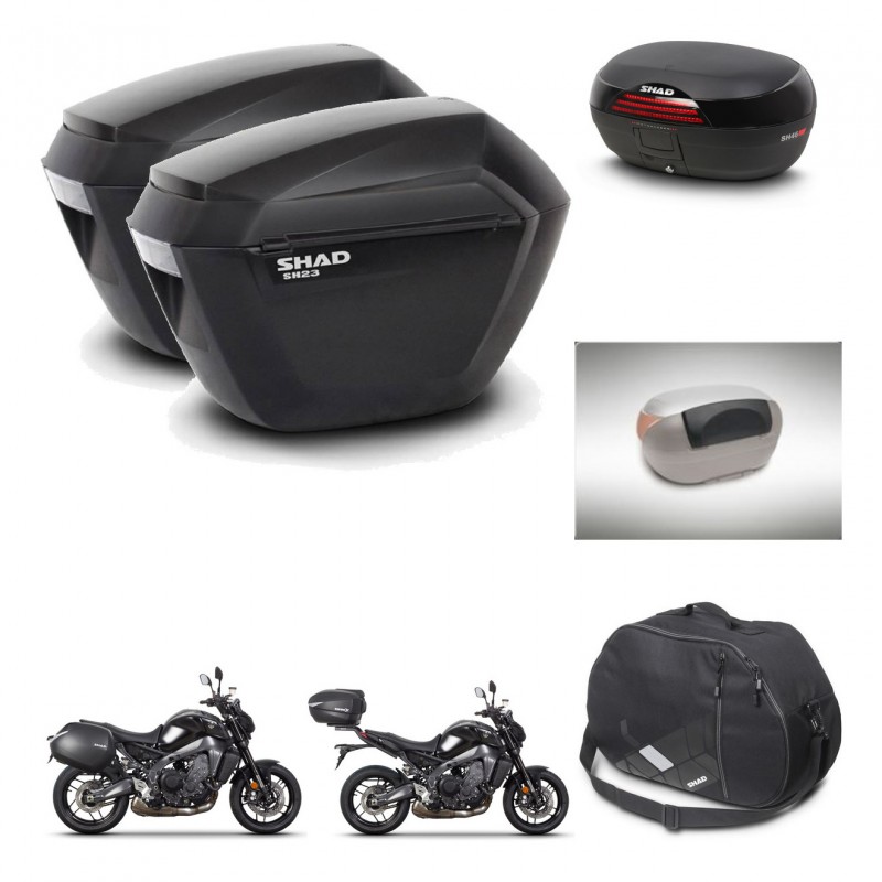 SHAD SH46 trunk + mounting bracket sh23 suitcases accessories 45 L KIT-465392