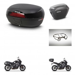 SHAD Maletas sh23 alu + soporte montaje baul SH46 accesorios 45 L KIT-465407