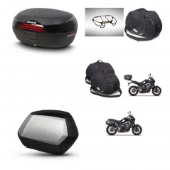 SHAD Maletas SH35 PREMIUM + soporte montaje baul SH46 accesorios 45 L KIT-465418