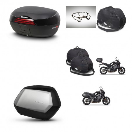 SHAD SH35 PREMIUM suitcases + mounting bracket SH46 trunk accessories 45 L KIT-465418