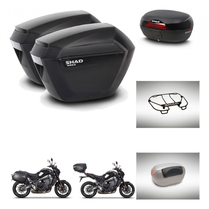 SHAD SH46 trunk + mounting bracket sh23 suitcases accessories 45 L KIT-465428