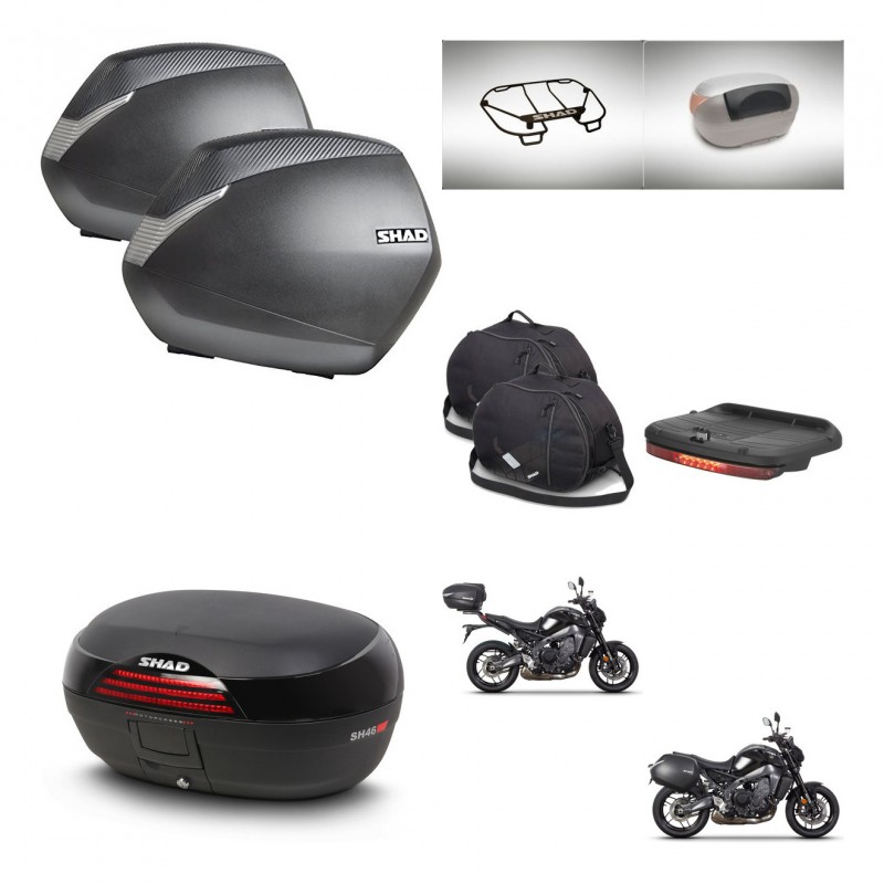 SHAD SH46 trunk + mounting bracket SH36 suitcases accessories 45 L KIT-465433