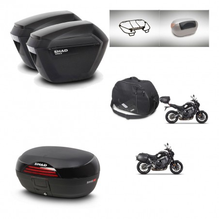 SHAD SH46 trunk + mounting bracket sh23 suitcases accessories 45 L KIT-465440