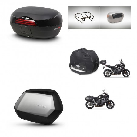 SHAD SH35 PREMIUM suitcases + mounting bracket SH46 trunk accessories 45 L KIT-465441