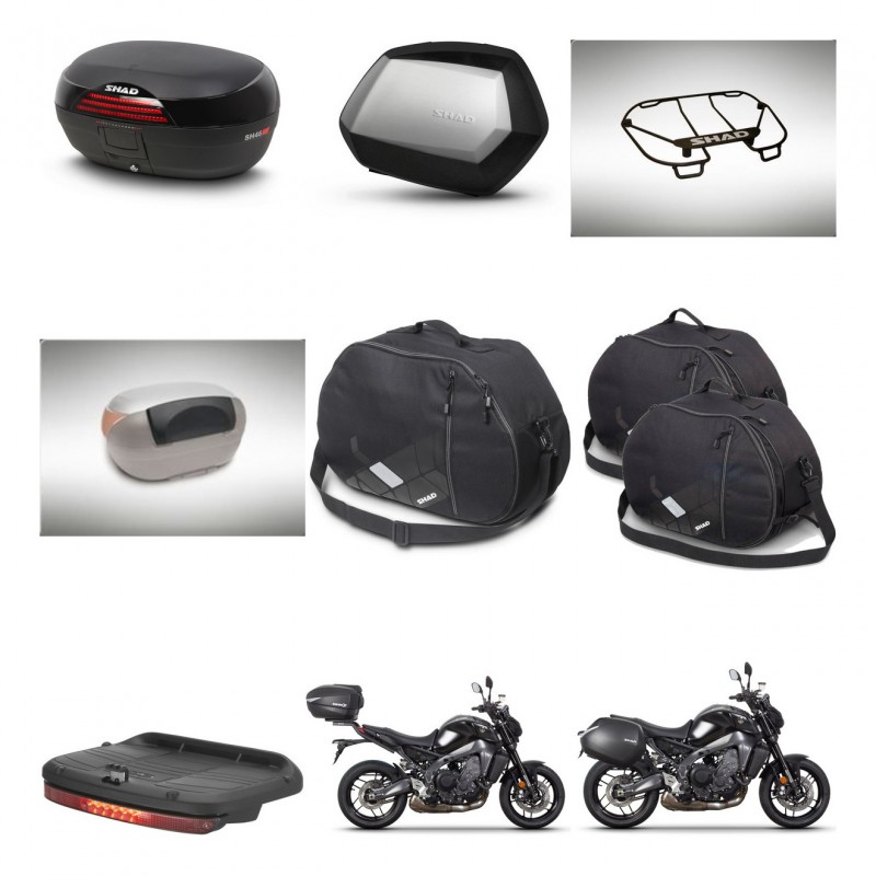 SHAD SH35 PREMIUM suitcases + mounting bracket SH46 trunk accessories 45 L KIT-465448