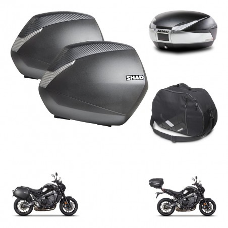 SHAD Baul SH48 + soporte montaje maletas SH36 accesorios TITANIUM PREMIUM KIT-465574