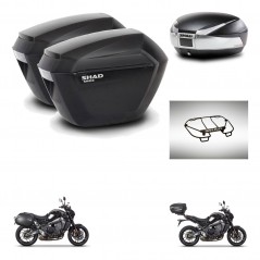 SHAD SH48 trunk + mounting bracket sh23 suitcases accessories TITANIUM PREMIUM KIT-465588