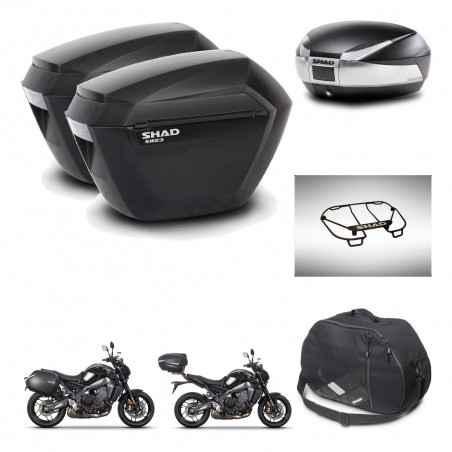 SHAD Baul SH48 + soporte montaje maletas sh23 accesorios TITANIUM PREMIUM KIT-465600