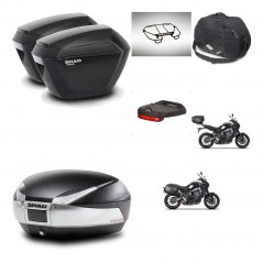 SHAD Baul SH48 + soporte montaje maletas sh23 accesorios TITANIUM PREMIUM KIT-465606