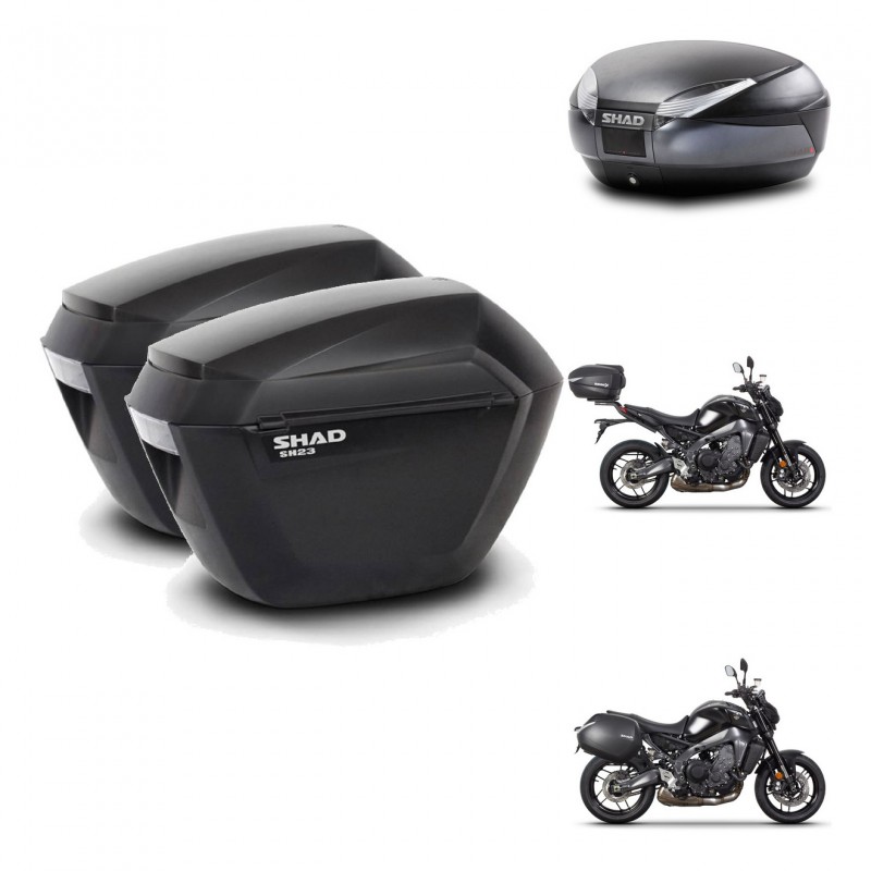 SHAD SH48 trunk + mounting bracket sh23 suitcases DARK GREY PREMIUM KIT-465660