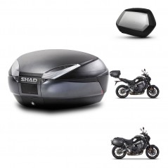 SHAD Maletas SH35 PREMIUM + soporte montaje baul SH48 DARK GREY KIT-465661