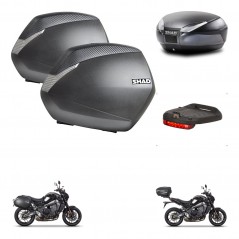 SHAD SH48 trunk + mounting bracket SH36 suitcases accessories DARK GREY PREMIUM KIT-465664
