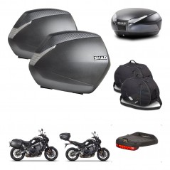 SHAD Baul SH48 + soporte montaje maletas SH36 accesorios DARK GREY PREMIUM KIT-465665