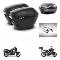 SHAD SH48 trunk + mounting bracket sh23 suitcases accessories DARK GREY PREMIUM KIT-465684