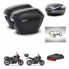 SHAD Baul SH48 + soporte montaje maletas sh23 accesorios DARK GREY PREMIUM KIT-465690