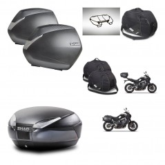 SHAD SH48 trunk + mounting bracket SH36 suitcases accessories DARK GREY PREMIUM KIT-465695