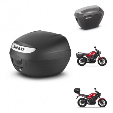 SHAD Maletas sh23 alu + soporte montaje baul SH26 KIT-465755