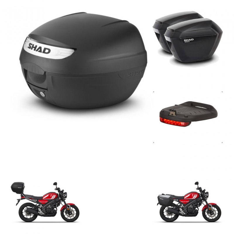 SHAD Maletas sh23 + soporte montaje baul SH26 accesorios KIT-465756