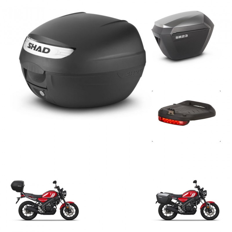 SHAD Maletas sh23 alu + soporte montaje baul SH26 accesorios KIT-465757