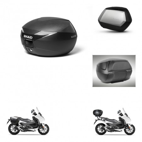 SHAD Maletas SH35 PREMIUM + soporte montaje Baul maleta accesorios KIT-469919