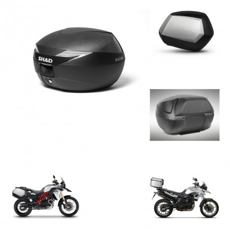SHAD Maletas SH35 PREMIUM + soporte montaje Baul maleta accesorios KIT-469923