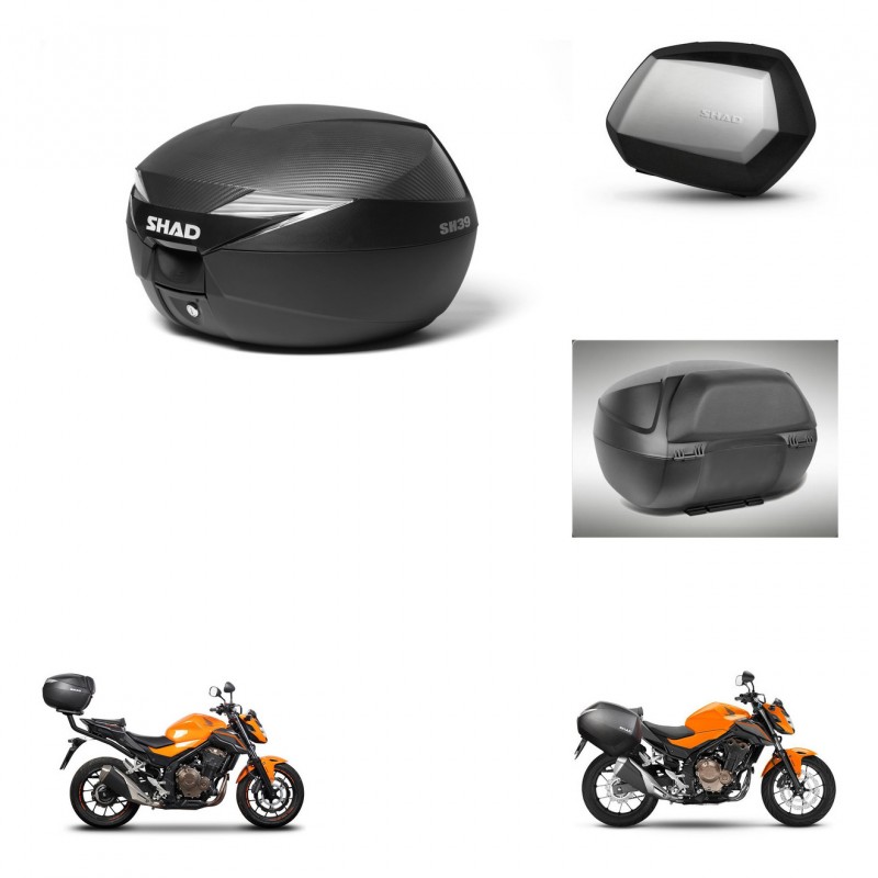 SHAD Maletas SH35 PREMIUM + soporte montaje Baul maleta accesorios KIT-469931