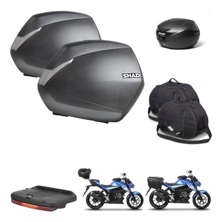 SHAD Baul maleta + soporte montaje maletas SH36 accesorios KIT-469970