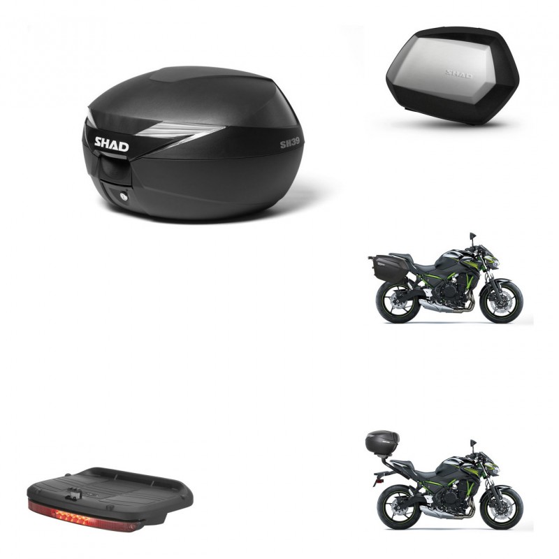 SHAD Maletas SH35 PREMIUM + soporte montaje Baul maleta accesorios KIT-470007