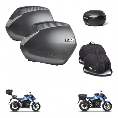 SHAD Baul maleta + soporte montaje maletas SH36 accesorios KIT-470150