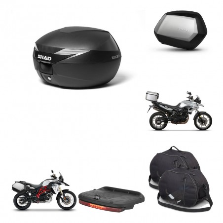 SHAD SH35 PREMIUM suitcases + mounting bracket suitcase trunk accessories KIT-470156