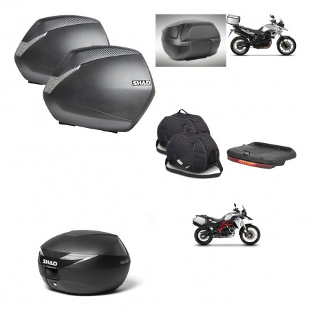 SHAD Baul maleta + soporte montaje maletas SH36 accesorios KIT-470250