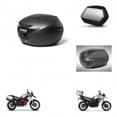 SHAD Maletas SH35 PREMIUM + soporte montaje Baul maleta accesorios KIT-470259