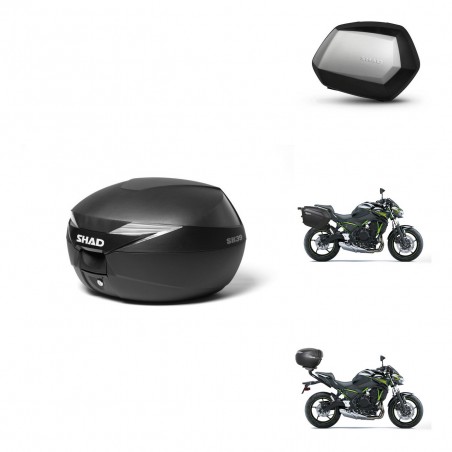 SHAD Maletas SH35 PREMIUM + soporte montaje Baul maleta KIT-470271