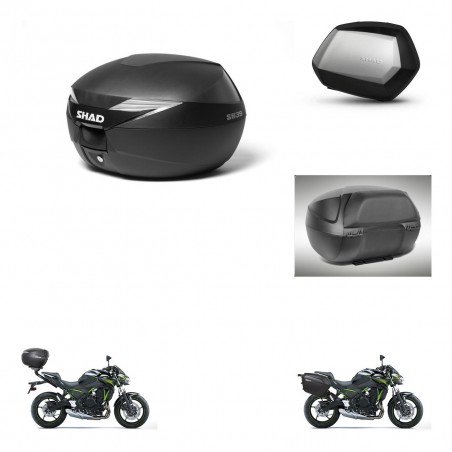 SHAD Maletas SH35 PREMIUM + soporte montaje Baul maleta accesorios KIT-470275