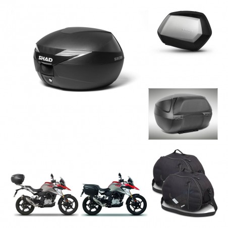 SHAD Maletas SH35 PREMIUM + soporte montaje Baul maleta accesorios KIT-470288