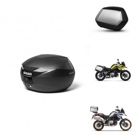 SHAD SH35 PREMIUM suitcases + mounting bracket suitcase trunk KIT-470327