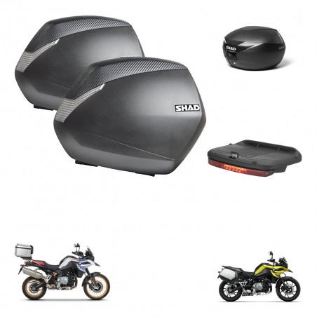 SHAD Suitcase trunk + mounting bracket SH36 suitcases accessories KIT-470329