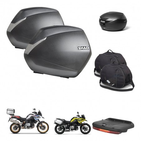 SHAD Suitcase trunk + mounting bracket SH36 suitcases accessories KIT-470330