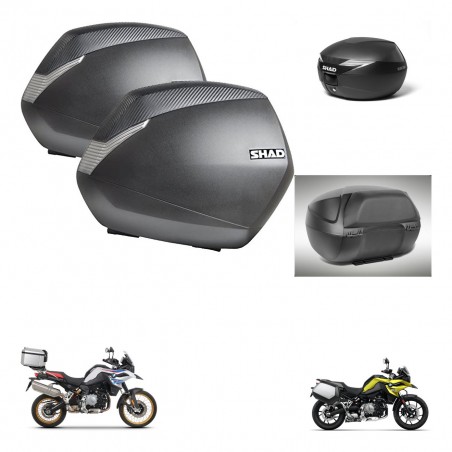 SHAD Suitcase trunk + mounting bracket SH36 suitcases accessories KIT-470333