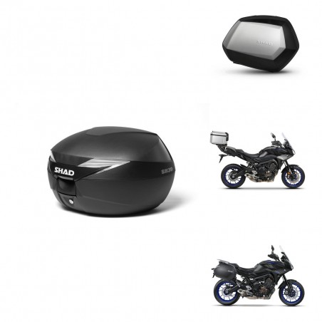 SHAD Maletas SH35 PREMIUM + soporte montaje Baul maleta KIT-470343