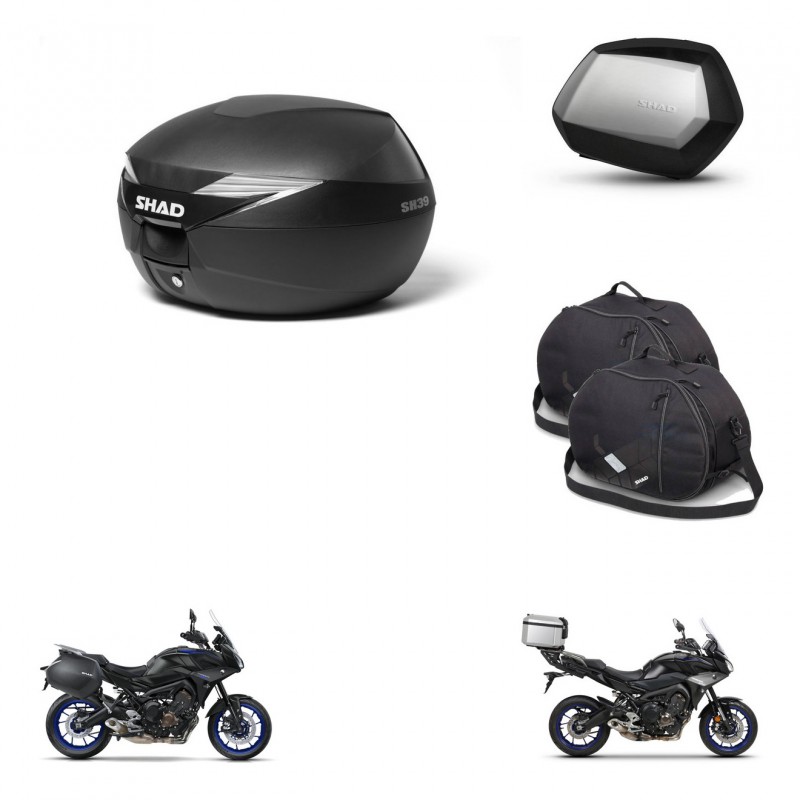 SHAD Maletas SH35 PREMIUM + soporte montaje Baul maleta accesorios KIT-470344