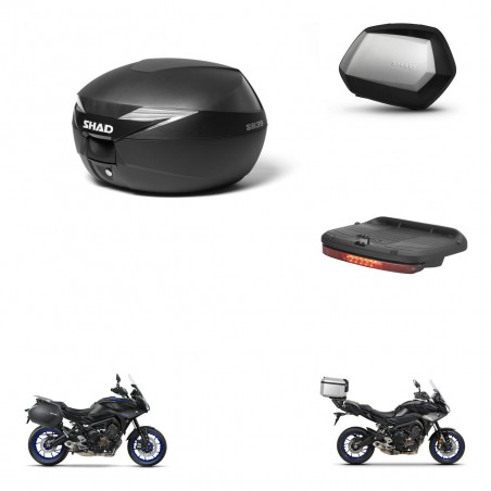 SHAD Maletas SH35 PREMIUM + soporte montaje Baul maleta accesorios KIT-470347