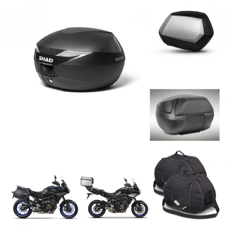 SHAD Maletas SH35 PREMIUM + soporte montaje Baul maleta accesorios KIT-470352