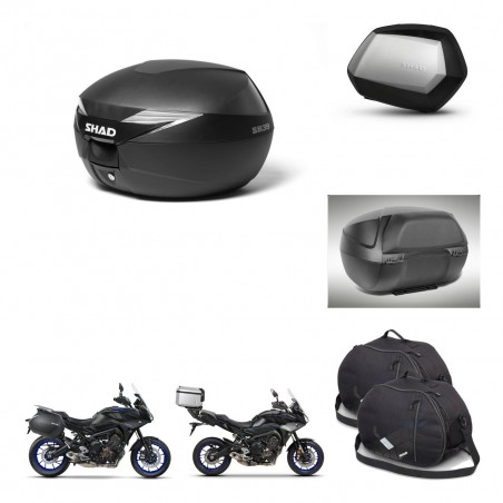 SHAD Maletas SH35 PREMIUM + soporte montaje Baul maleta accesorios KIT-470352