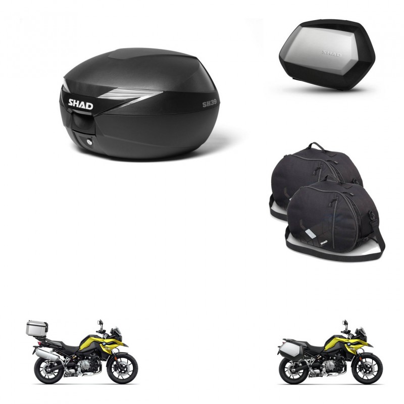 SHAD Maletas SH35 PREMIUM + soporte montaje Baul maleta accesorios KIT-470360