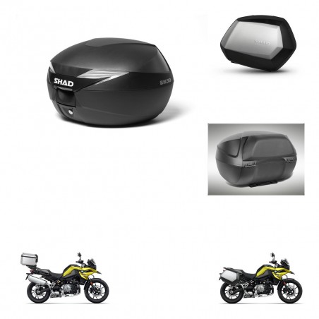 SHAD Maletas SH35 PREMIUM + soporte montaje Baul maleta accesorios KIT-470367