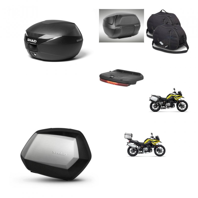 SHAD SH35 PREMIUM suitcases + mounting bracket suitcase trunk accessories KIT-470372
