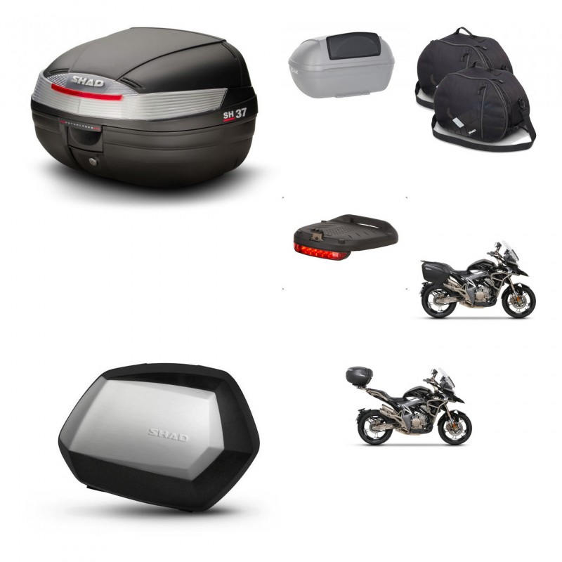 SHAD Maletas SH35 PREMIUM + soporte montaje Baul maleta accesorios KIT-470388