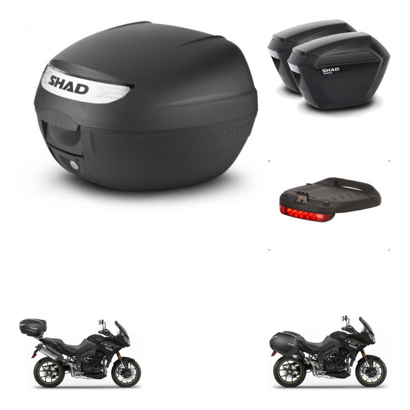 SHAD Maletas sh23 + soporte montaje baul SH26 accesorios KIT-470464