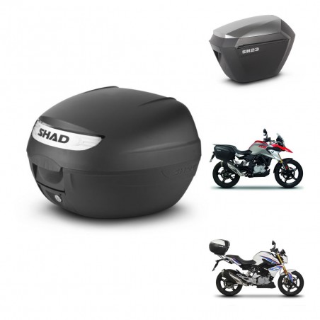 SHAD Maletas sh23 alu + soporte montaje baul SH26 KIT-470471